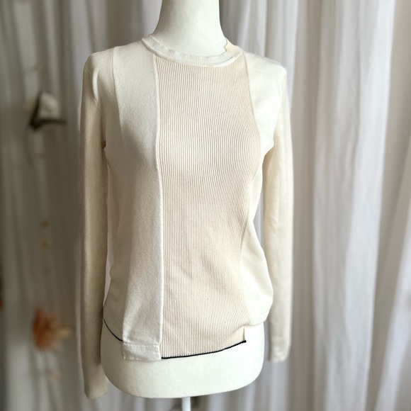 [NEW ARRIVAL] Proenza Schouler Crème Knit Top, Asymmetrical Small (S) - Picture 12 of 13